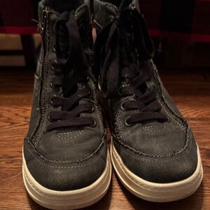 Blowfish Black High-Tops with White Platform